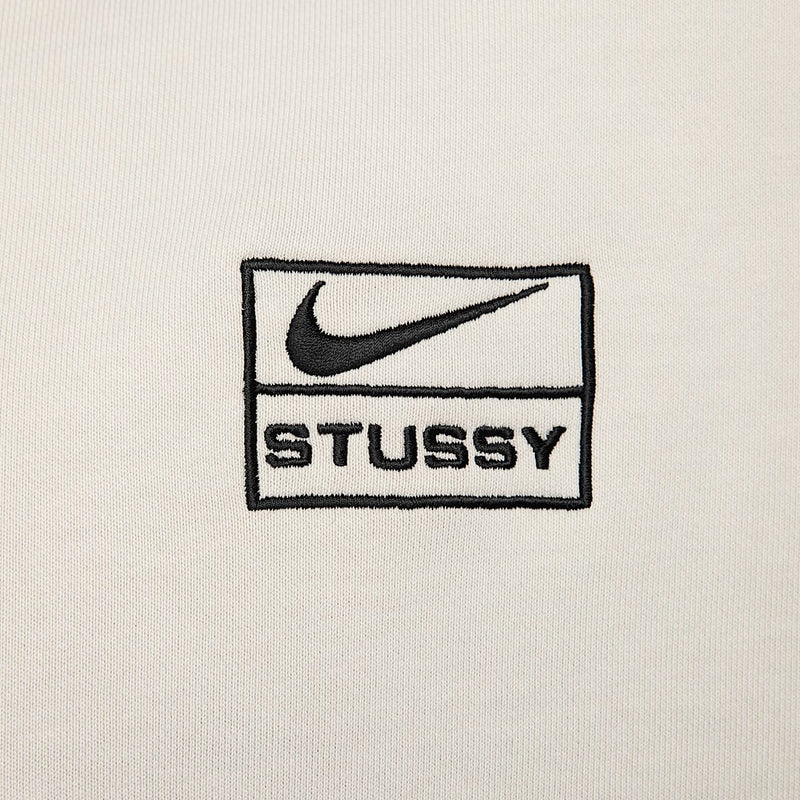 Stussy x Nike Pigment Dyed Fleece Zip Hoodie (Asia Sizing) Light Bone - vue 4